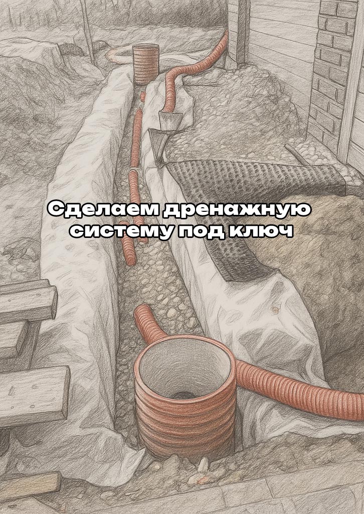 Профессиональное водоотведение участка