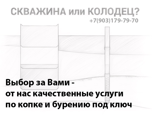 что выбрать скважину или колодец под воду