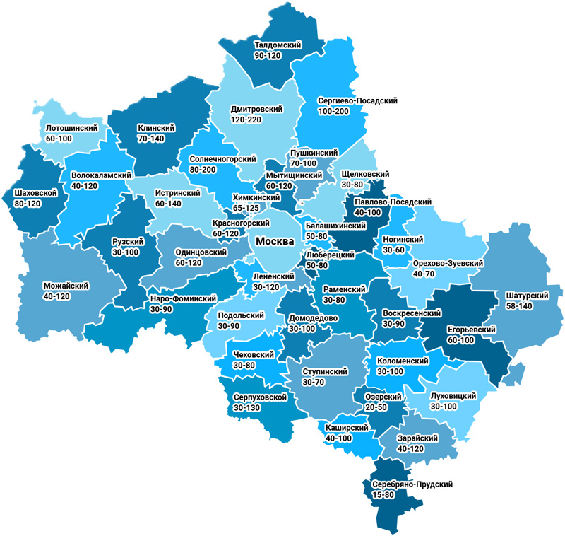 География работ по установке выгребных ям