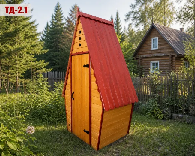 Дачный туалет ТД-2.1 — деревянный туалетный домик