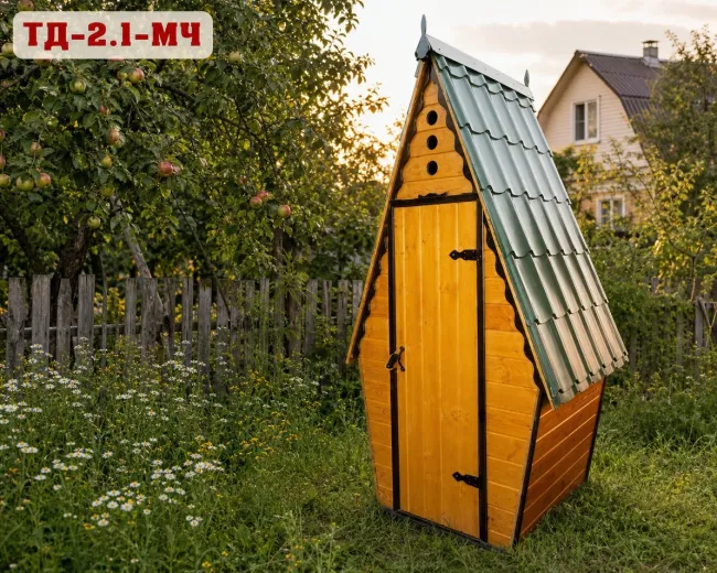 Дачный туалет ТД-2.1-МЧ — деревянный туалетный домик