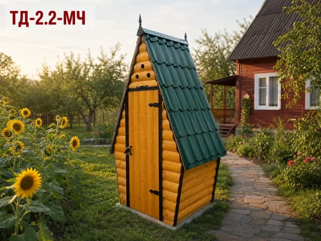 Дачный туалет ТД-2.2-МЧ — деревянный туалетный домик